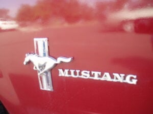 1966 Mustang Tricolor Badge