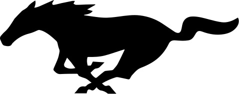 Mustang galloping horse logo