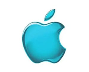 Apple translucent blue logo 1998