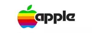 Apple rainbow logo 1977 - 1984