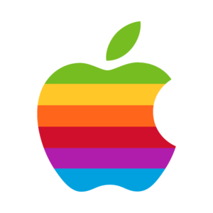 Apple rainbow logo without wordmark 1984 - 1998