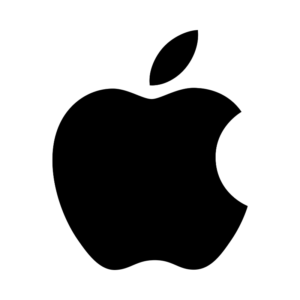 Apple solid black logo 1998 - 2001, 2013 - Present