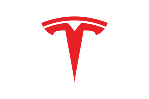 Red Tesla logo
