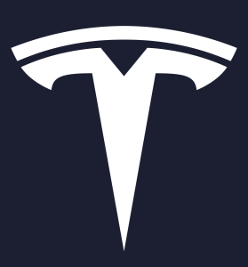 Tesla ‘T’ logo in white