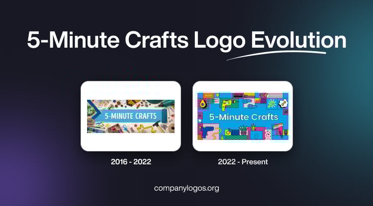5-Minute Crafts Logo Evolution