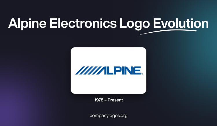 Alpine Electronics Logo Evolution