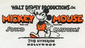 1929 Mickey Mouse Logo