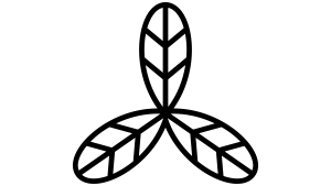 Mitsubishi Logo (1870 - 1873) three oak leaves