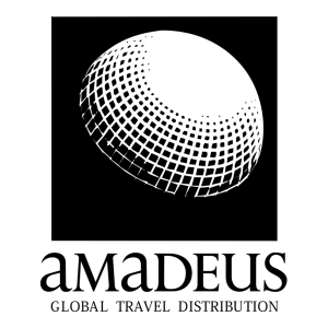 Monochromatic version of the 1987 Amadeus logo