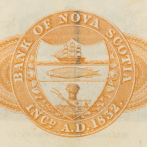 The Bank of Nova Scotia logo in 1832