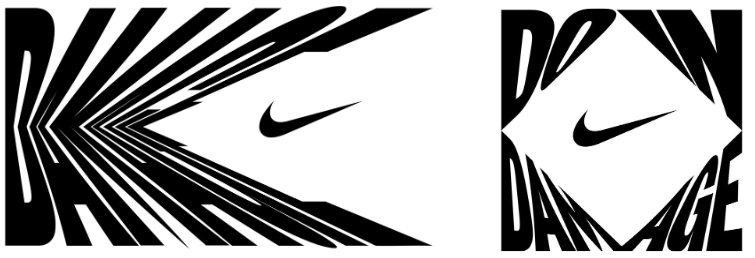 Nike Diamond logos for Doin Damage Campaign