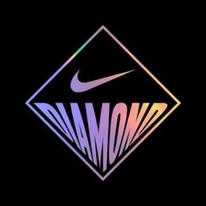 Nike Diamond gradient logo on online spaces
