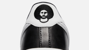 Kaepernick's image on Nike Air Force 1 x Colin Kaepernick original