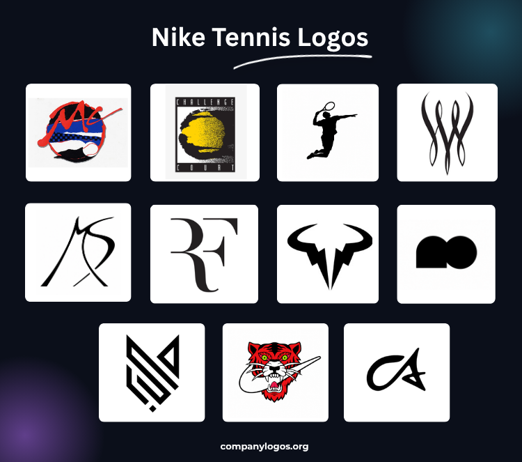 Nike Tennis Logos Evolution