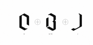  O, B (13), and J initials as individual components of Nike’s Odell Beckham Jr. ‘OBJ’ logo